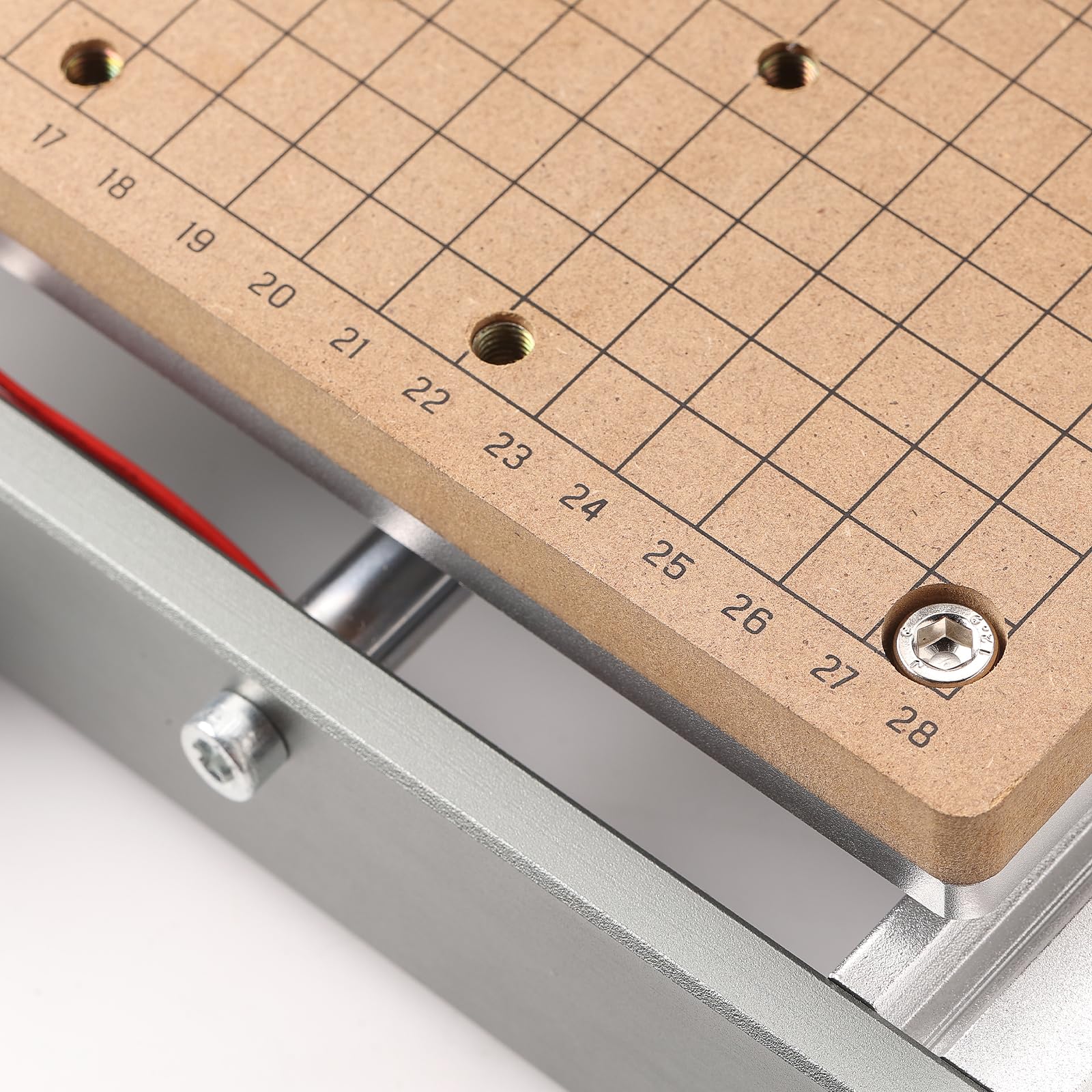 Genmitsu CNC MDF Grid Spoilboard for 3020 CNC Router Machine, Compatible with 3020-PRO Max Perfectly, 300 x 200 x 12mm, M6 Holes (6mm), Screws and Wrench Included