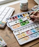 Liquidraw 42 Well Plastic Paint Palette | Air Tight & Easy Clean view 3