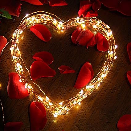 Amazon Com Goodia Copper Wire String Lights 33ft 100 Micro Leds