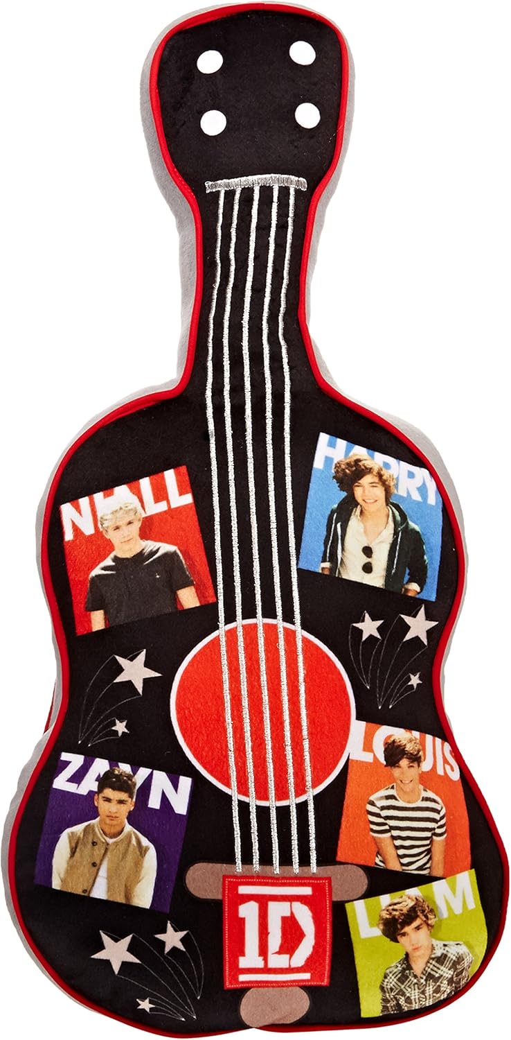 Amazon Com Global Entertainment 1 Direction Guitar Shaped Pillow