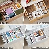 Lifewit 5 Pack 4in Drawer Dividers Adjustable 28-44.5cm White view 8