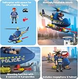 Playmobil City Action Police Helicopter 72080 with Officer Rotors view 4