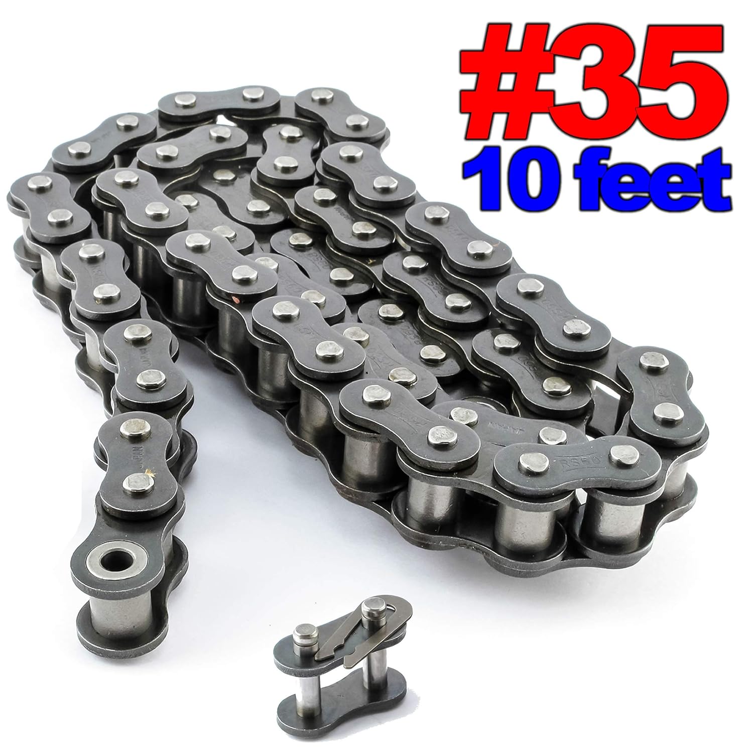 PGN 35 Roller Chain x 10 feet + Free Connecting Link eBay