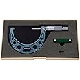 Mitutoyo 103-217 Outside Micrometer, Baked-enamel Finish, Ratchet Stop, 2-3" Range, 0.0001" Graduation, +/-0.0001" Accuracy