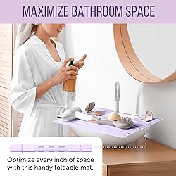 Maplefield Silicone Bathroom Sink Cover for Extra