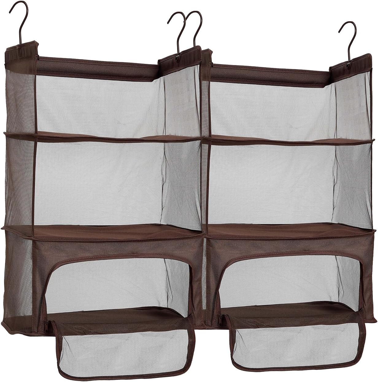 StorageManiac Luggage Compression Shelves, Portable Hanging Shelves