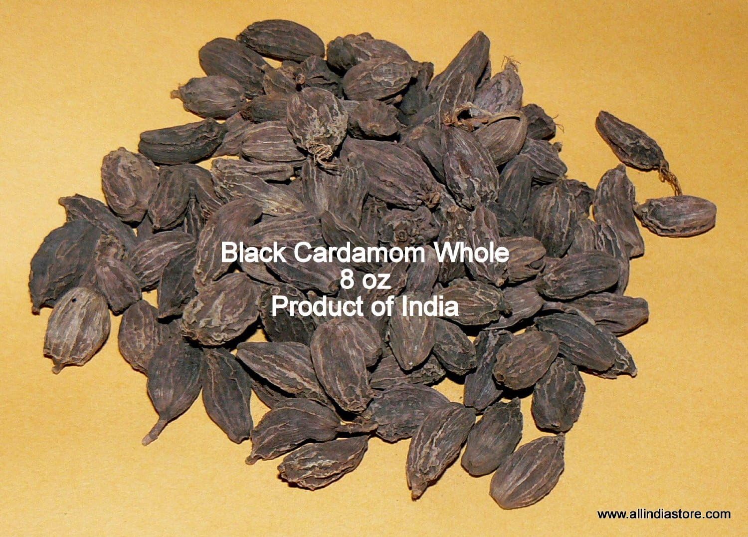 Black Cardamom Whole in Pod 8oz bag Product of India