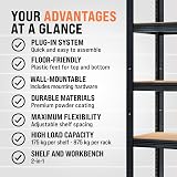 Monzana 5 Tier Heavy Duty Garage Shelving Unit 180x90x40cm Galvanised Steel view 7