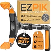 EZPIK Classic 40&rdquo; Folding Grabber Reacher Tool with Dual Magnets, Heavy Duty Trash Picker Upper Grabber for Seniors &amp; Disabled Users, Aluminum Pickup Tool for Everyday Reaching Aids (Black)