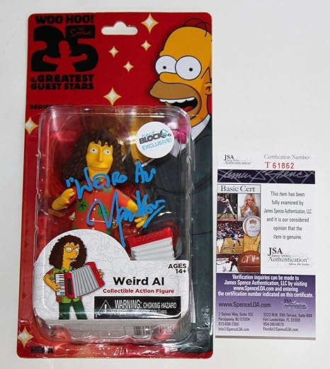 weird al simpsons action figure