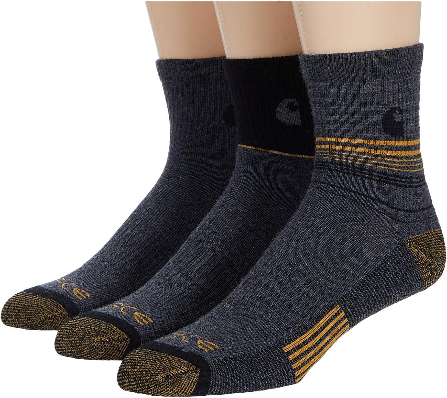 Carhartt Men's Stripe Quarter Socks, Black, Shoe Size 1315 Amazon.ca Clothing & Accessories