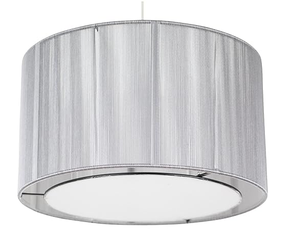 Contemporary Glam Large 35cm String Drum Easy Fit Ceiling Light