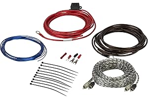 Scosche Install Centric ICAK12 True 12 Gauge Hybrid OFC 2-Channel High Current Amplifier Wiring Kit Accessory Installation Wi
