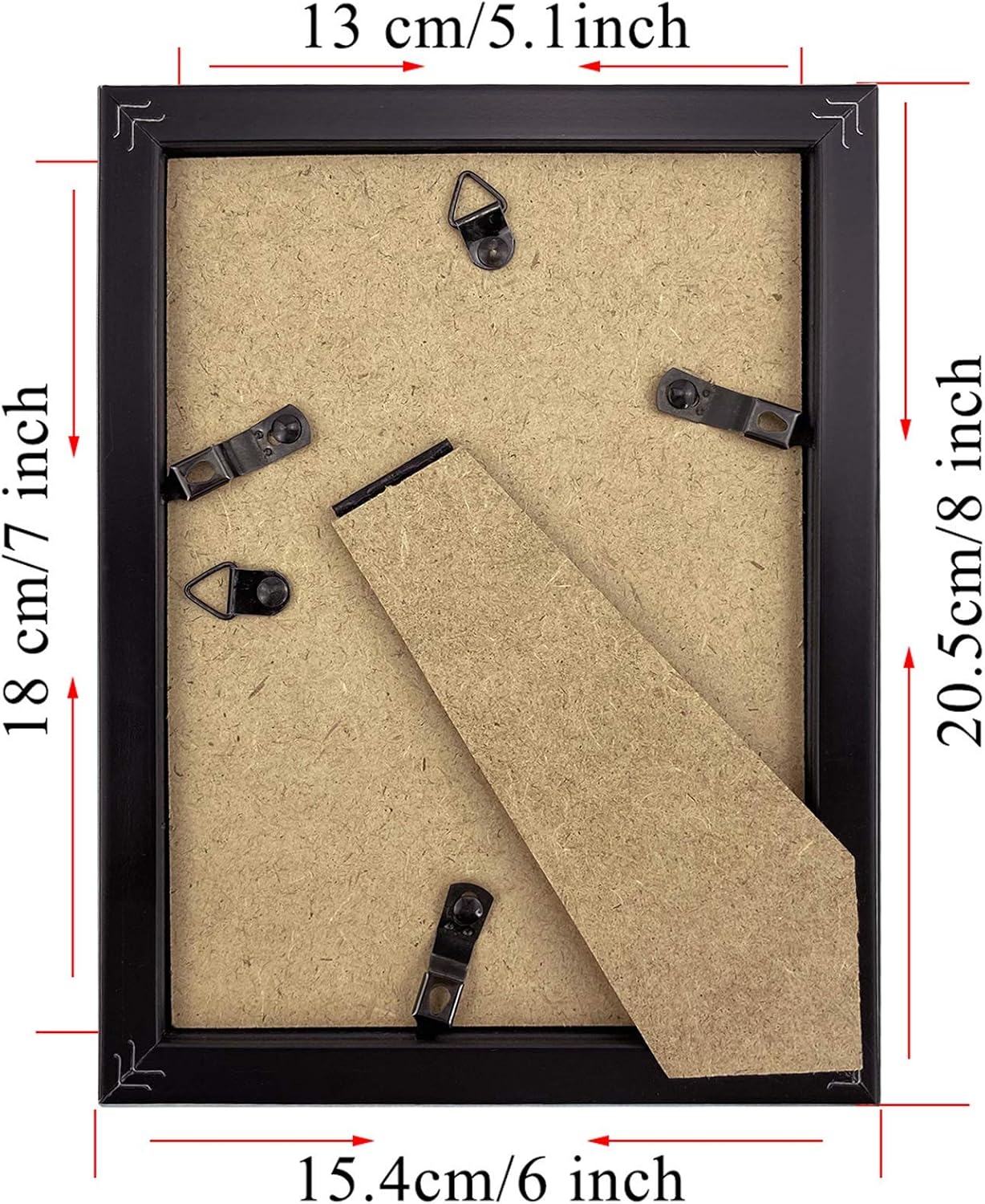 Giftgarden 5x7 Picture Frames for Wall Decor or Tabletop, Black, 12 Pack -