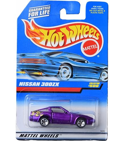 Hot Wheels Nissan 300ZX Twin Turbo / White on International Card