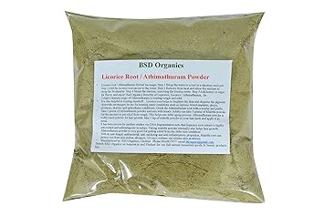 BSD Organics Licorice Root/Athimathuram Powder for tea and more. - 50 G