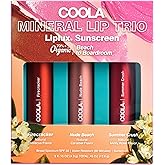 COOLA Organic Tinted Lip Balm & Mineral Sunscreen with SPF 30, Dermatologist Tested Lip Care for Daily Protection, Vegan, Variety Pack, 0.15 Oz Each