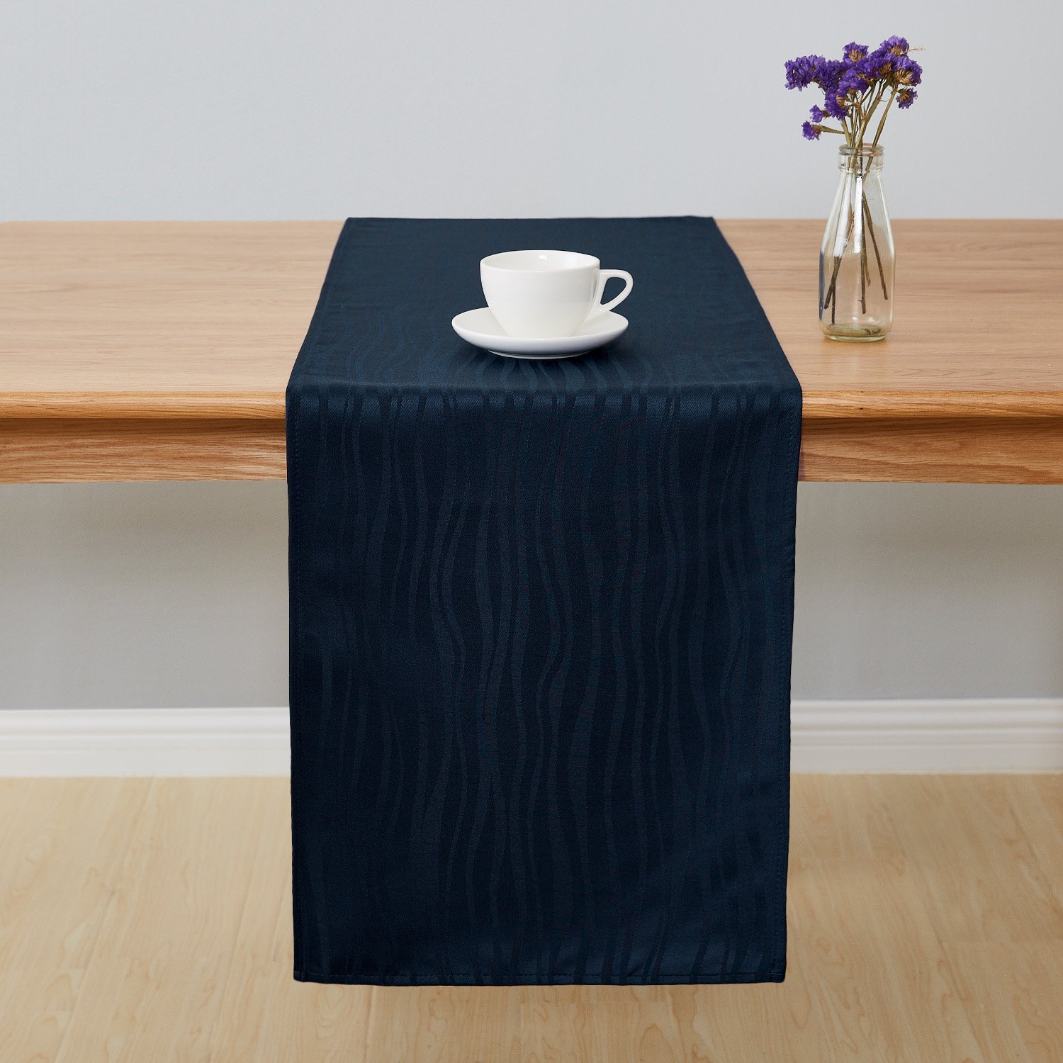 Best blue damask table runner