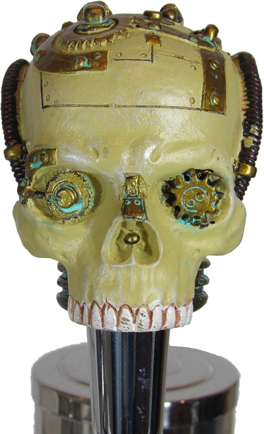 Kool Collectibles Steampunk Skull Beer Tap Handle Sports Bar Kegerator Resin Zombie Breweriana