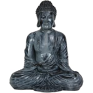 Oriental Furniture 12" Japanese Sitting Buddha Statue