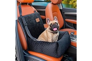 BCOCHAO Dog Car Seat Pet Booster Seat Pet Travel Safety Car Seat,The Dog seat Made of Materials is Safe and Comfortable, and can be Disassembled for Easy Cleaning (Black)