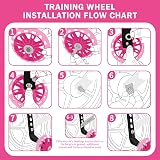 TenFans Kids Bike Stabilizers Training Wheels 12-20 Inch Mute Flash Wheels view 4