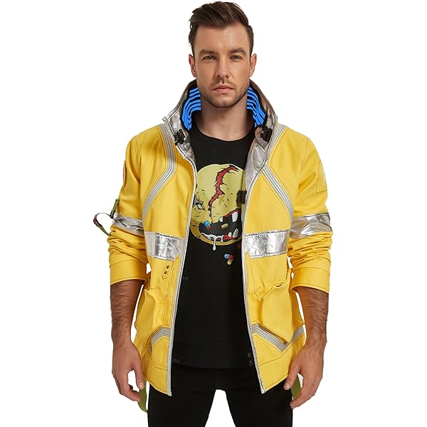 SPECIAL GUEST イエロー ジャケット 2XL Amazon.com: YZZAEEBO Unisex Men Fashion Punk Anime Yellow Jacket