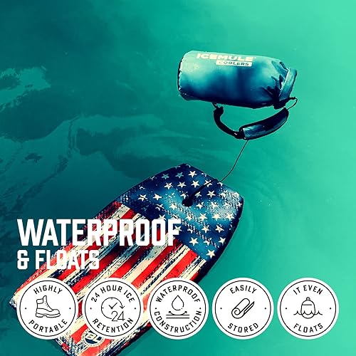 IceMule Classic Large Collapsible Backpack Cooler 20 Liters, 18