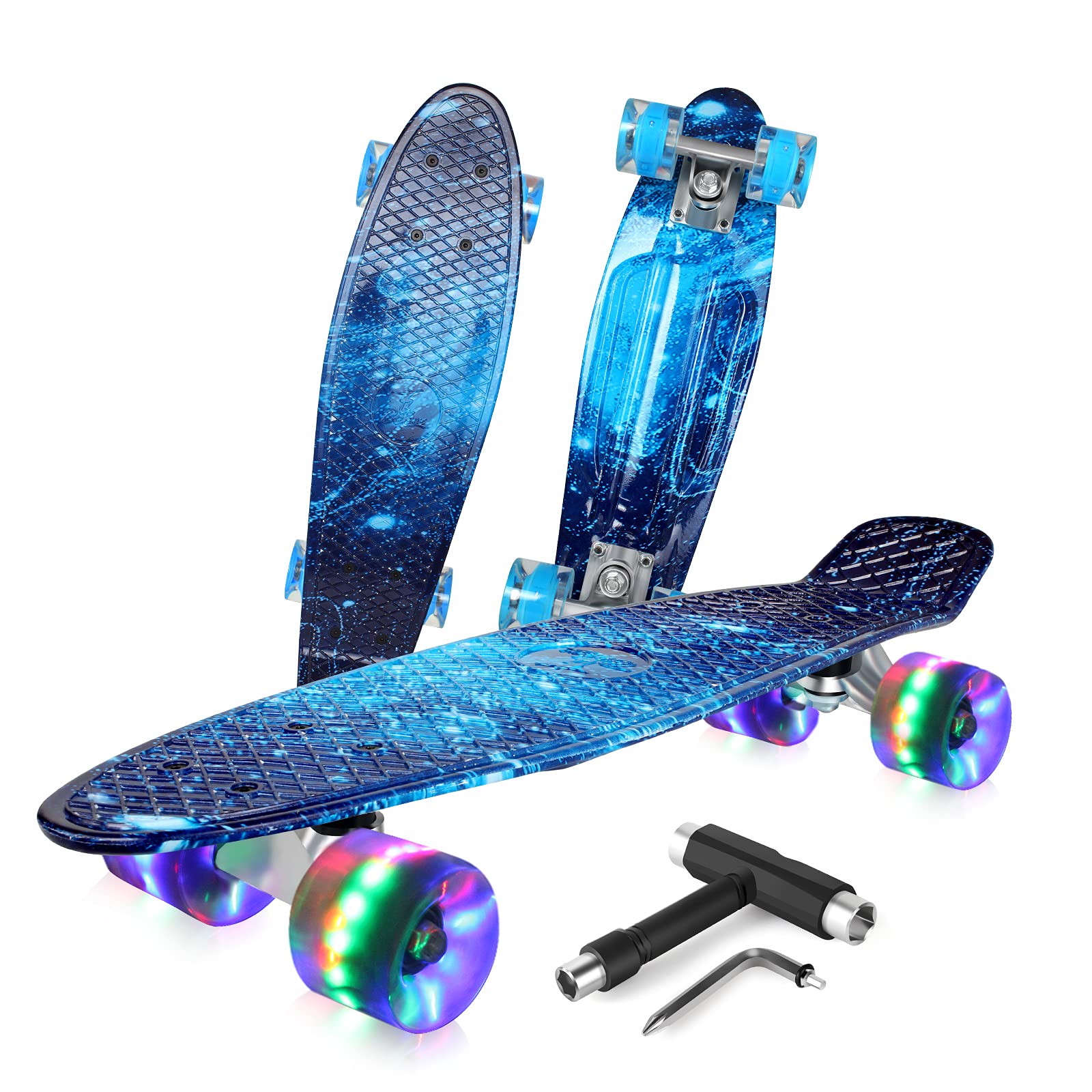 Buy BELEEV Skateboard Complete 22 x 6 inch Mini Cruiser Skateboard for