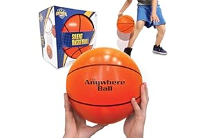 Anywhere Ball, Silent Basketball, Airless Foam for Indoor Training, Dribbling, and Realistic Bounce