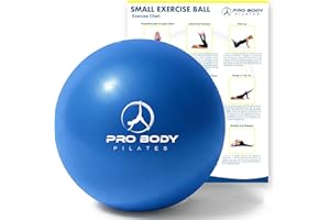 ProBody Pilates Small Exercise Ball - 9 Inch Workout Ball for Stability, Barre, Yoga, Core & Physical Therapy