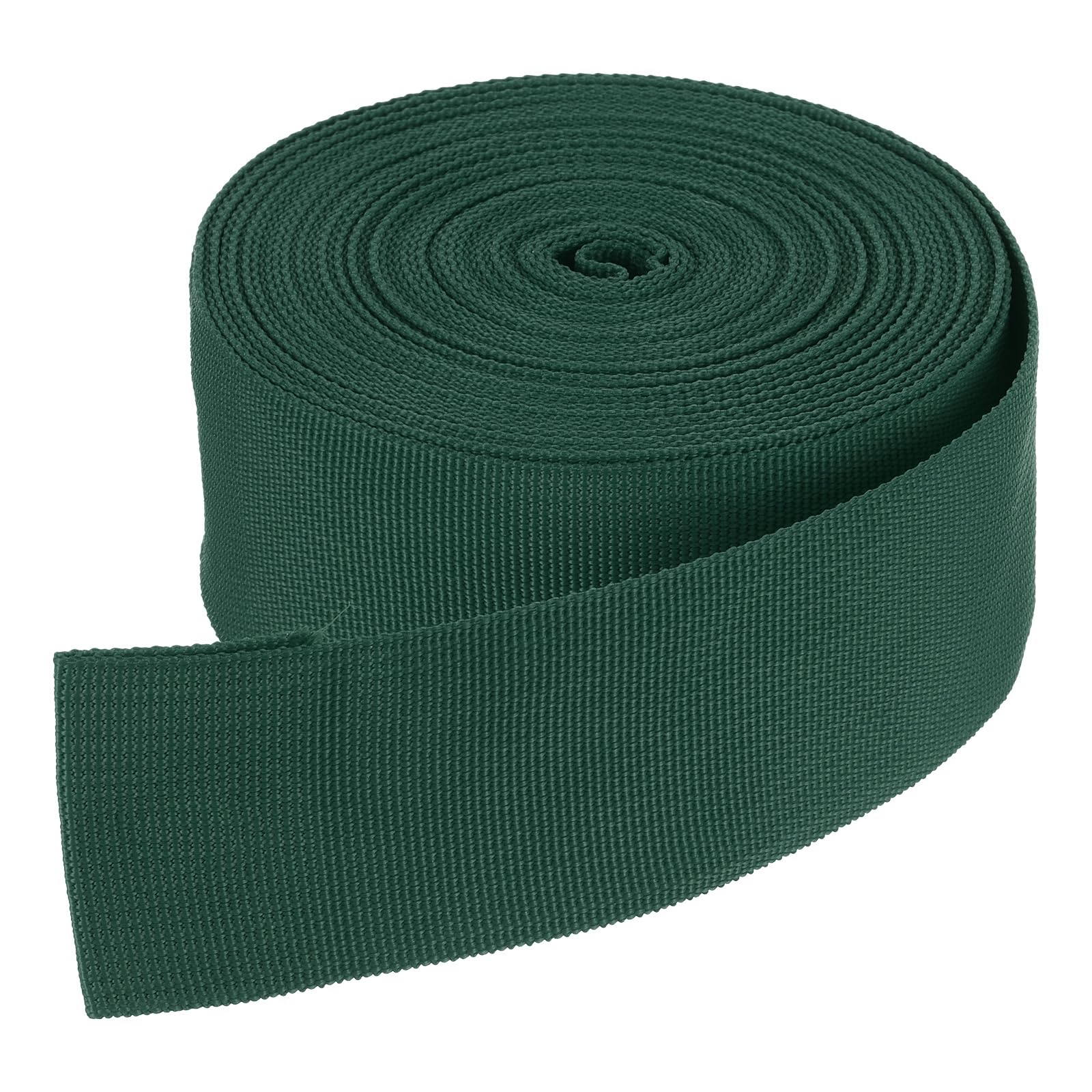 DMiotech 10 Yard x 2 Inch Width Nylon Webbing Strap Poly Flat Webbing Strapping for DIY Craft Backpack Strapping, Sewing, Outdoor Gear Repair, Dark Green