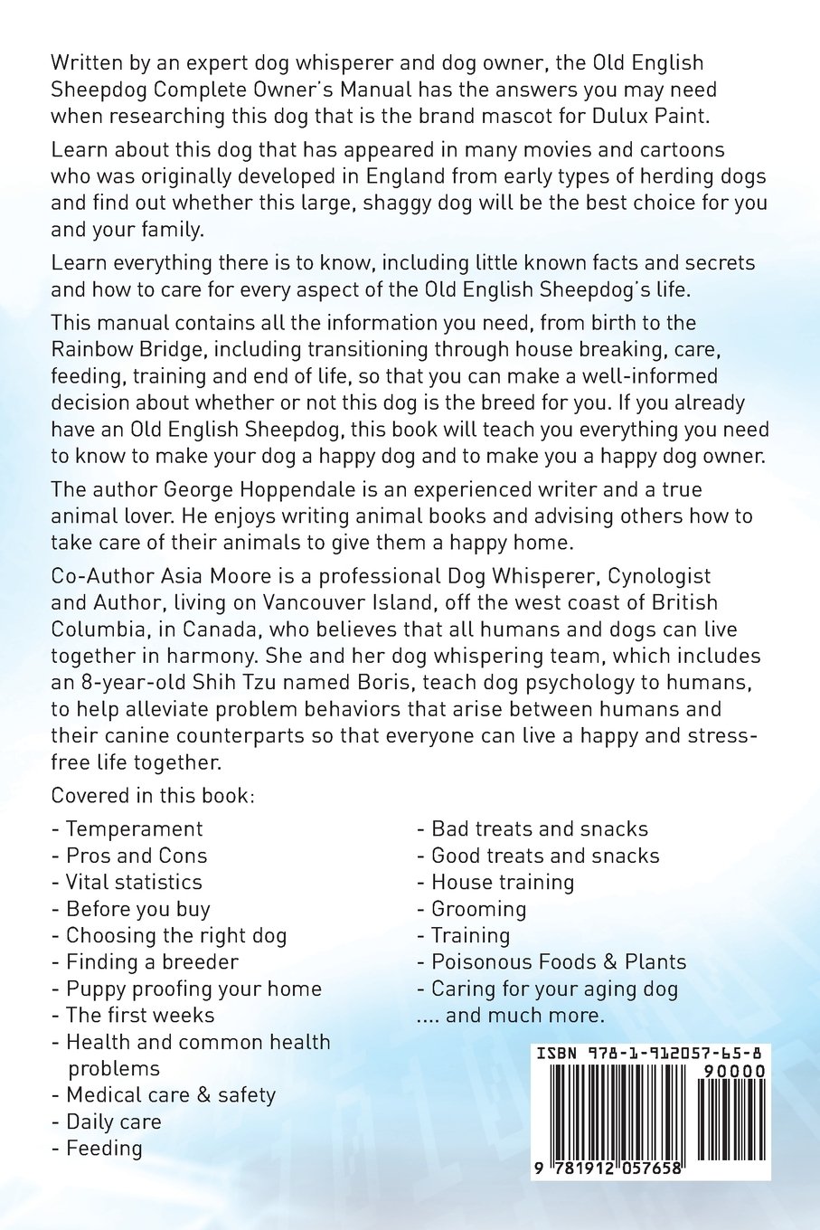 Old English Sheepdog. Old English Sheepdog Complete Owners Manual. Old  English Sheepdog book for care, costs, feeding, grooming, health and  training.