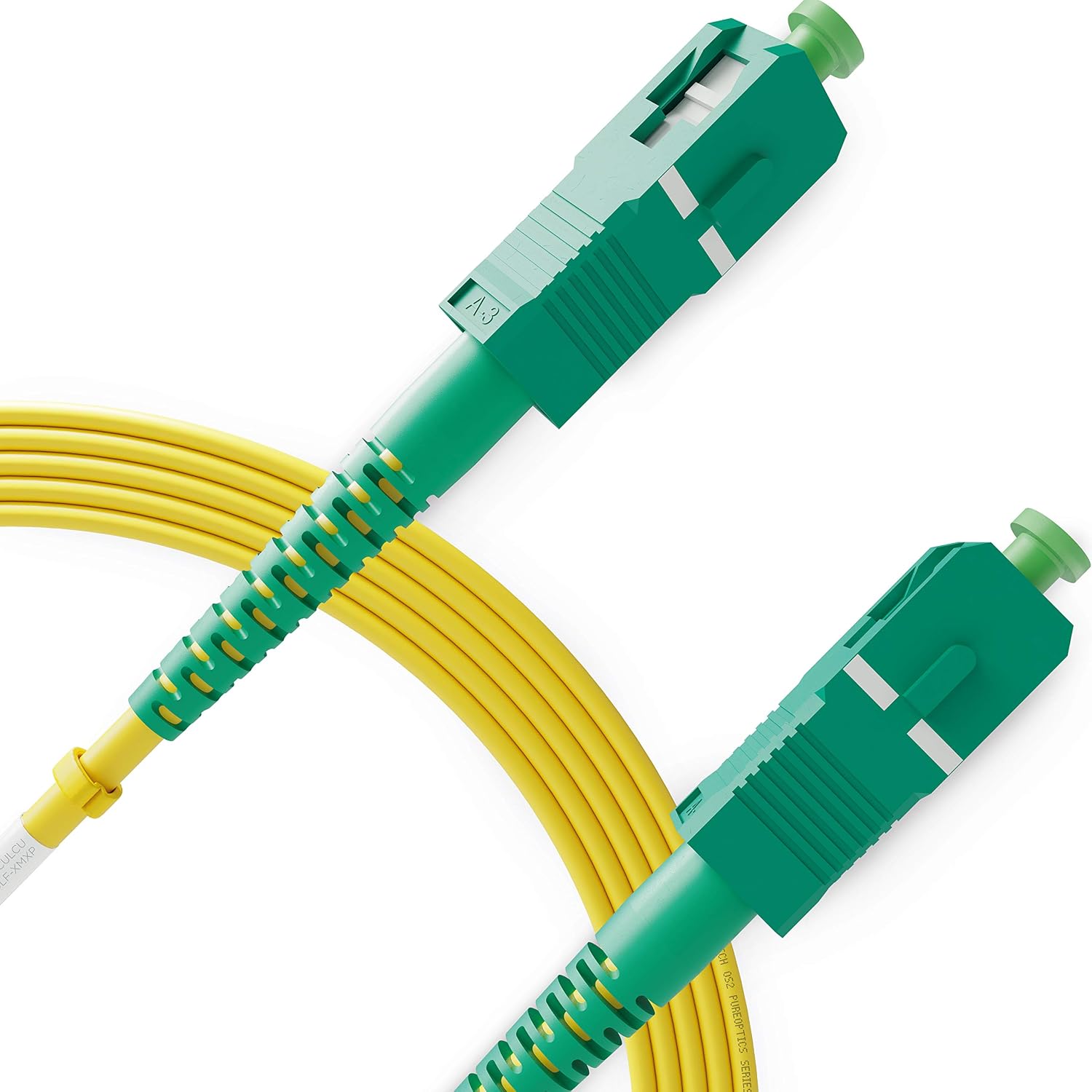 BEYONDTECH SC/APC to SC/APC Fiber Patch Cable Single Mode Simplex, 10m (32.8ft), 9/125um OS1 / 3.0mm LSZH (1 Pack)