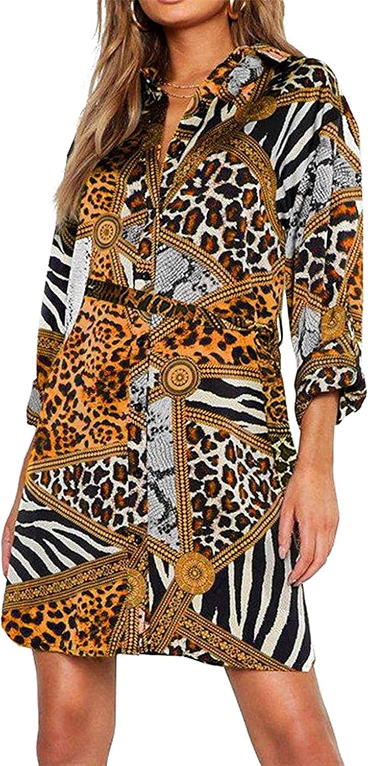 leopard print henley shirt