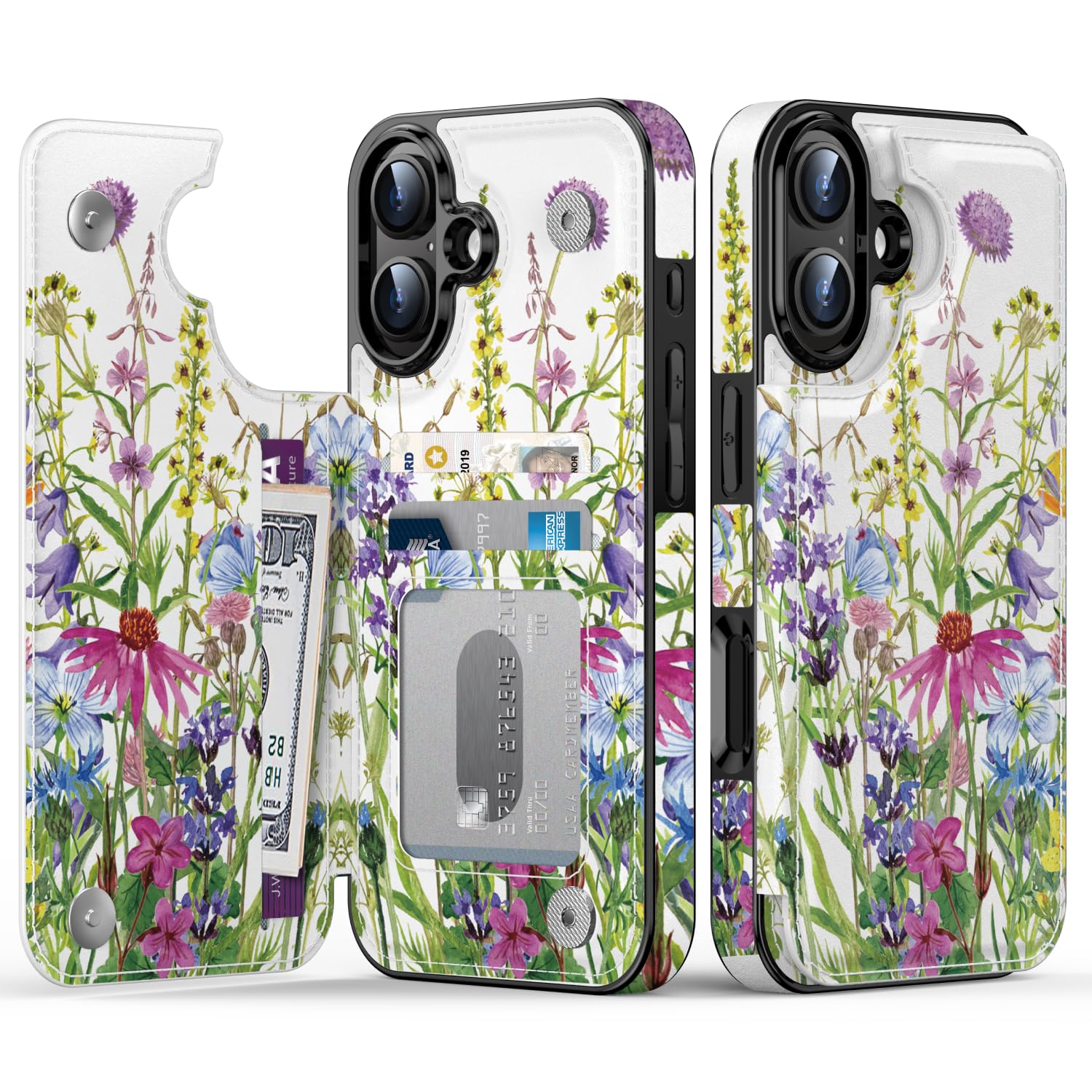 Goodon for iPhone 16 Case Wallet - Flip Folio