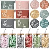 Fumete 6 Set Christian Gifts for Women Bulk Religious Makeup Bag Bible Verse Glass Cup Mini Christian Compact Mirror Regalos Cristianos for Mothers Day Birthday Graduation Church Gifts (Bright Colors)