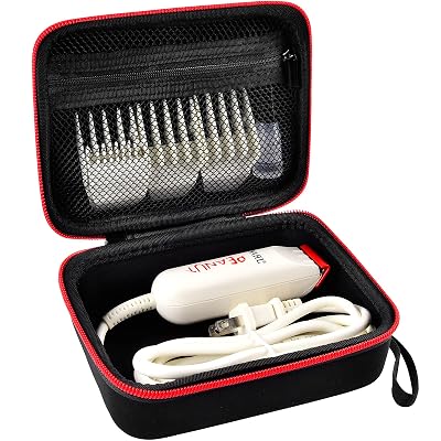 ALLPRIMO Case Compatible with Wahl Professional Peanut Classic Clipper Trimmer #8685 8655 8655-200 8633 8081 8035. Hair Clipper Organizer Holder for Attachment Comb, Oil,Blade Guard(Box Only)-Black