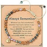 HGDEER Birthday Gifts for Her Women Unique Natural Stone Bracelet, Women Teen Girls Trendy Stuff Gifts for Friend Bestie Bff Daughter Granddaughter Niece, Suitable As A Gift on Christmas Valentines Day Graduation