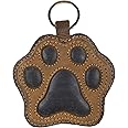 Hide & Drink, Dog Paw Leather Keychain Coin Pouch Key Rings Puppy Doggie Lover Accessories, Handmade :: Multicolor Brown