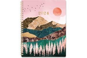 FRASUKIS 2024 Planner - Planner 2024, January - December, 2024 Weekly Monthly Planner 8'' x 10'', 2024 Planner with Functional Pages, 12 Months Coated Labels, 2024 Weekly Planner Spiral Bound
