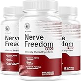 (3 Pack) Nerve Freedom Pro - NerveFreedom Pro Capsules, Supplement Support, NerveFreedom Pills All Natural Ingredients, Health Support Advanced Formula, 180 Capsules for 3 Month