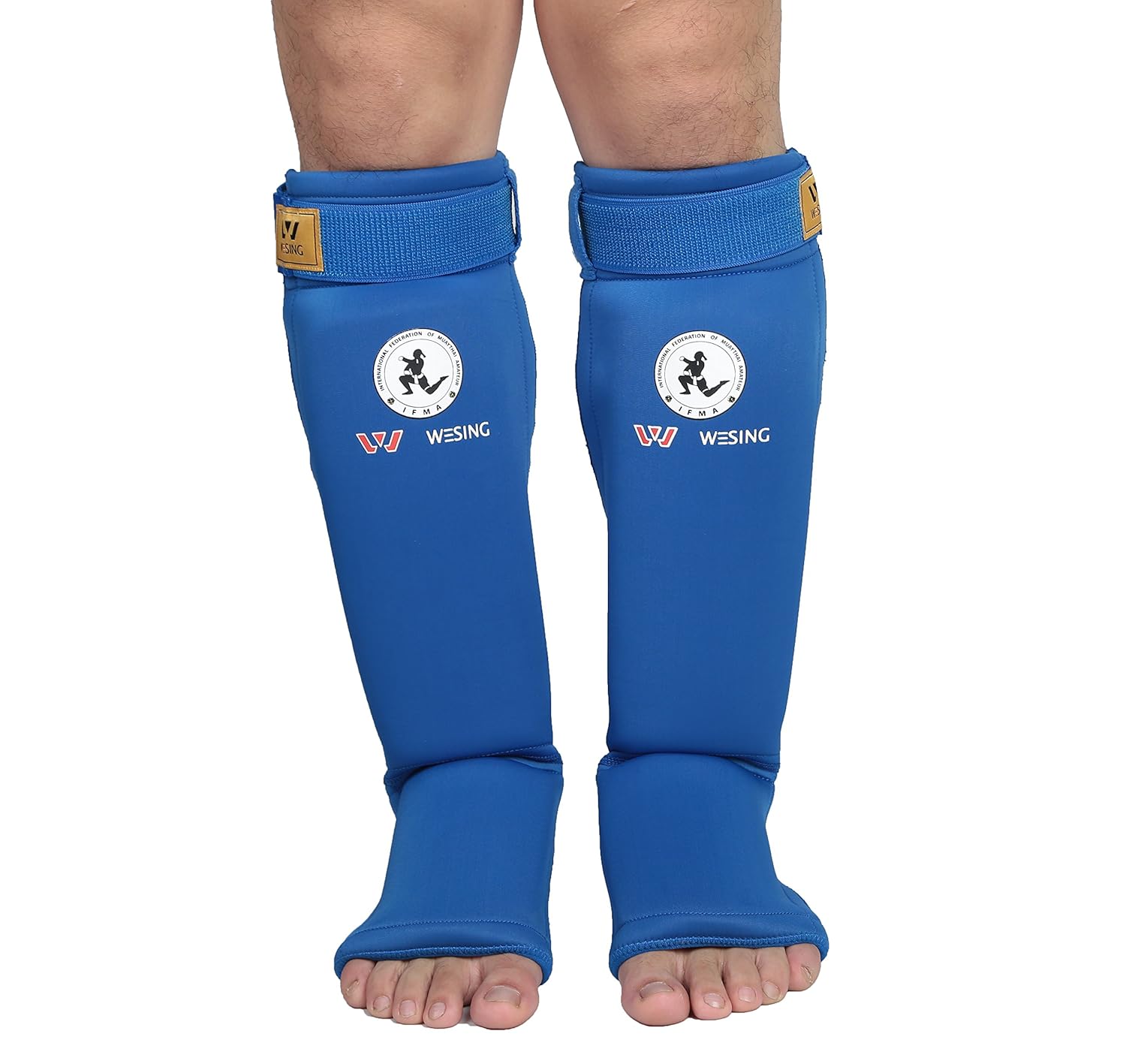 Wesing Muay Thai Shin Instep Padded Guards Approved by IFMA W WESING