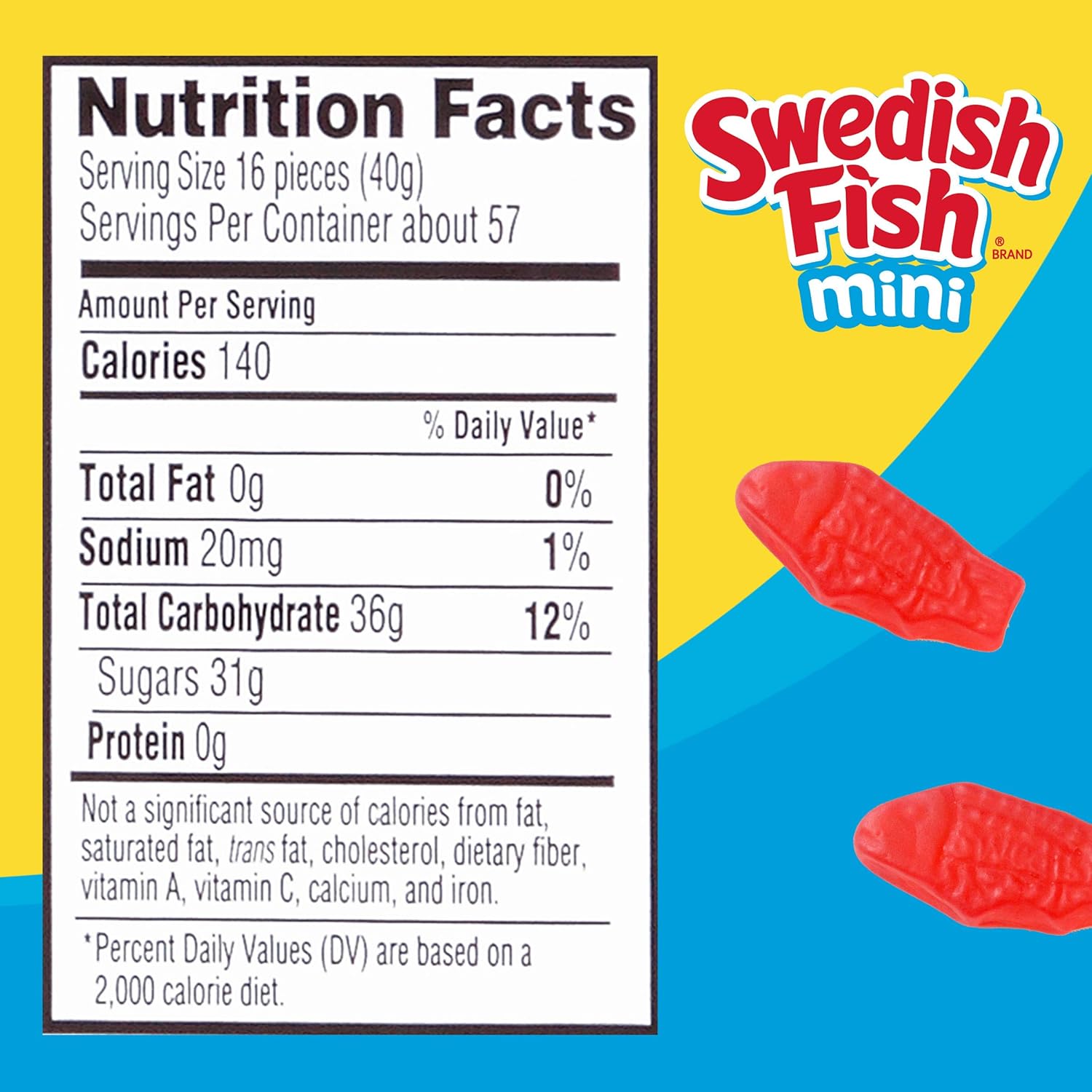 SWEDISH FISH Mini Soft & Chewy Candy, 5 lb : Grocery & Gourmet Food