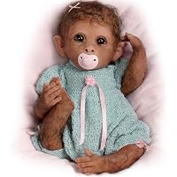 Wamdoll Realistic Reborn Monkey Baby Doll - 20 Inch Lifelike Soft Touch Vinyl Collectible With Weighted Body - View #2