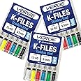 Dental Endodontic 31mm Endo K Files (3 Packs of 6) (18 Total Stainless Steel K-Files) (Assorted #15 - #40)