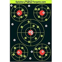 Cible De Tir Splatter 30,5 Cm - Lot De 10/25 - Autocollante, Fluorescente - Pour Entraînement Airsoft, BB Gun, Carabine à Plomb