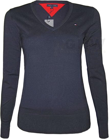 tommy hilfiger red jumper womens
