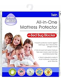 Bed Bug Blocker Hypoallergenic All In One Breathable Twin Mattress Cover Encasement Protector Zippered Water Resistant Dust Mite Allergens Insects