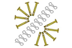 OUSTUE 10 pcs Snowblowers Shear Pins Kit - Shear Pin 738-04124 738-04124A and Cotter Pin 714-04040 for MTD Troy-Bilt Snow Blowers